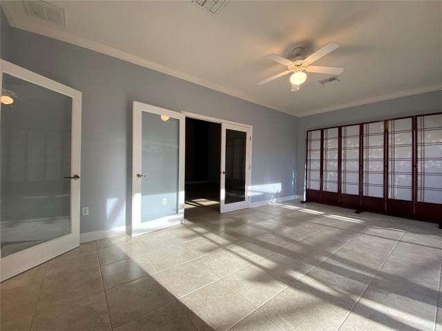 Florida Room with Glass Doors into Living Room