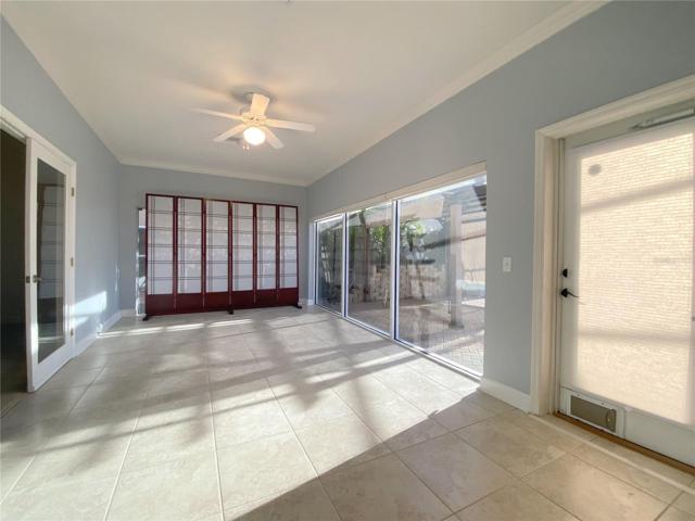 Florida Room- Door leads to Pool Area