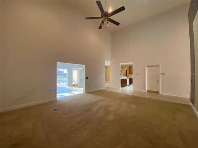 Living Room with High Ceilings