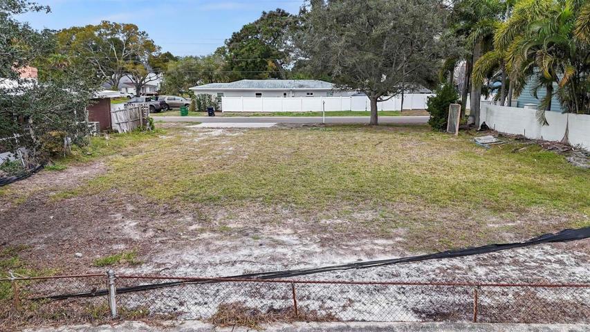 View of the lot looking north
