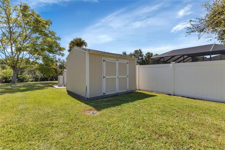 Side yard and shed