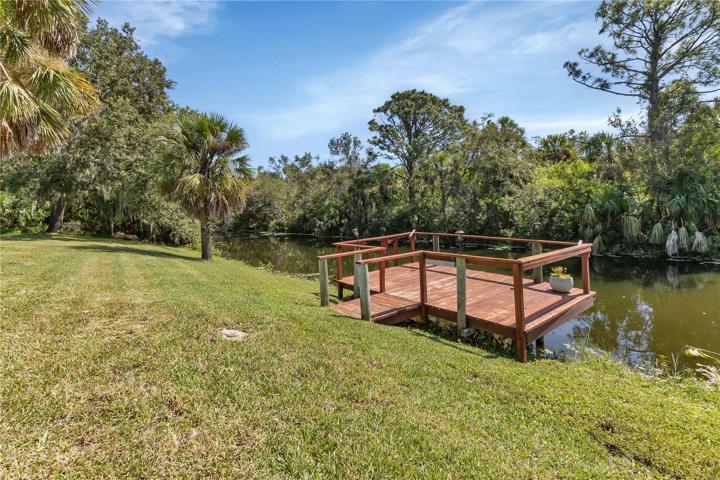 Canal and wooden dock