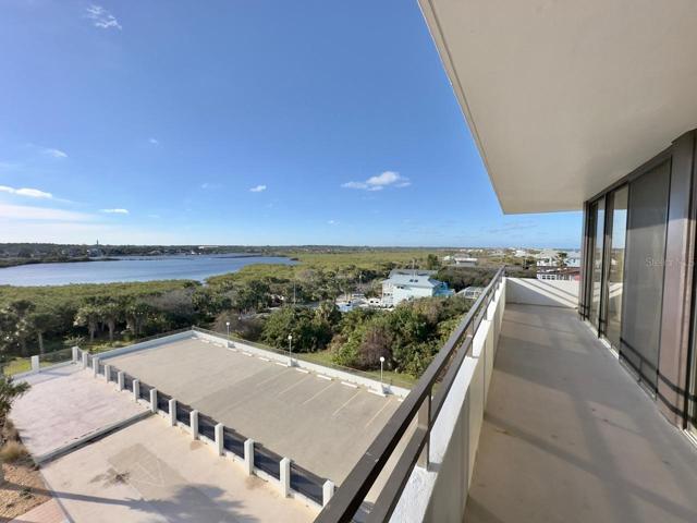 Western Balcony View Overlooking Pool area and Intracoastal Waterway.