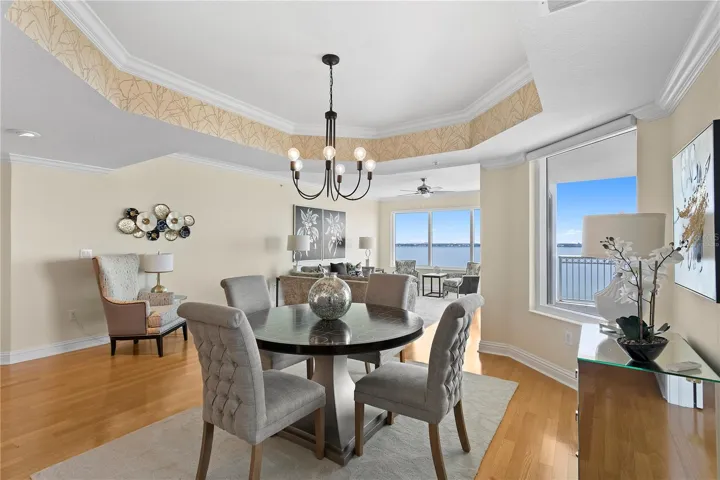Open concept dining and living room