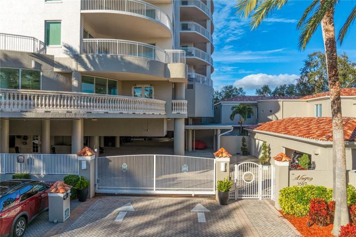 This condominium is gated