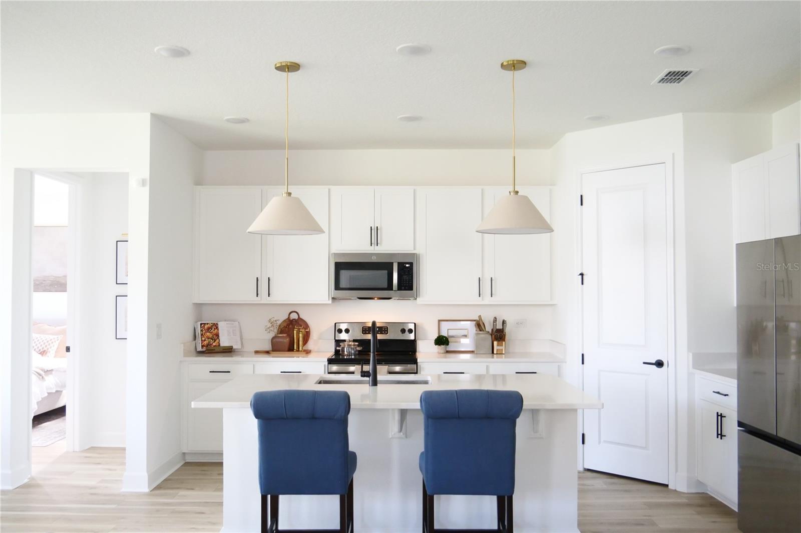 Kitchen with Island and large deep sink