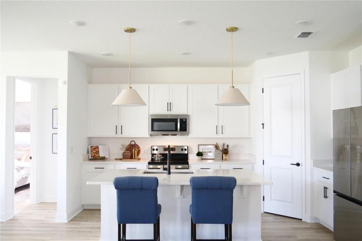 Kitchen with Island and large deep sink