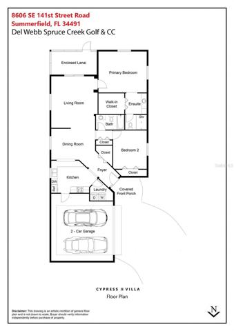 Cypress II Villa FLOOR PLAN
