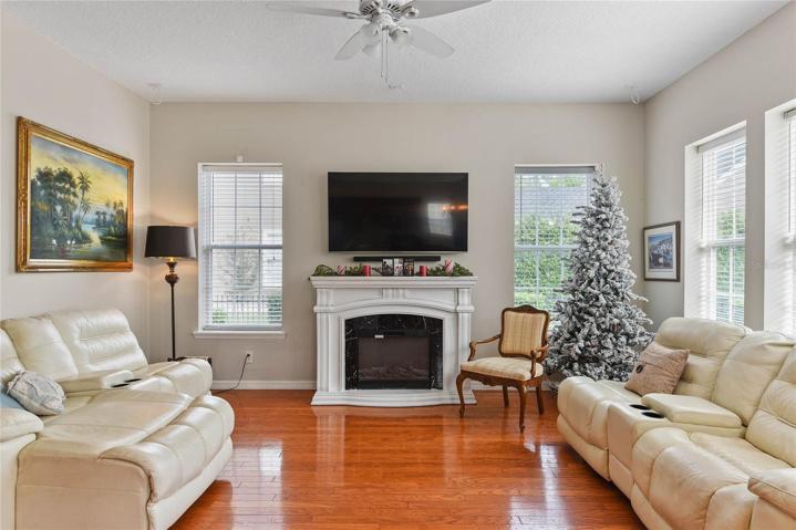 Family Room with lots of natural light