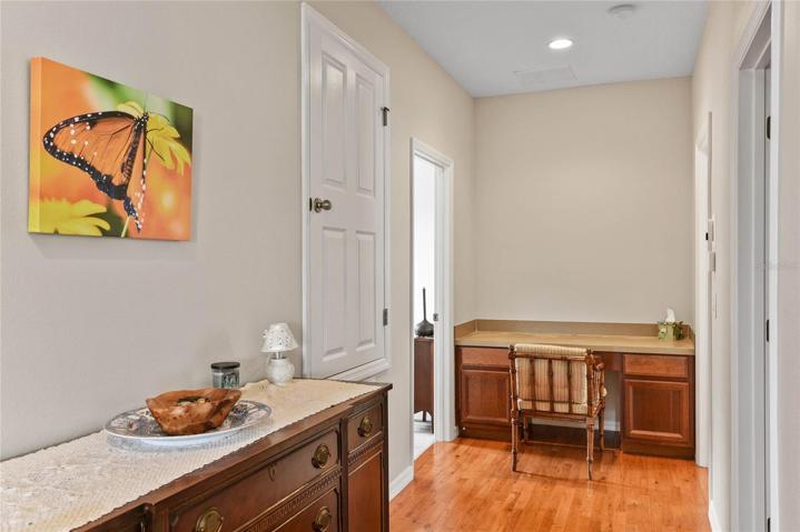 Built-In Desk Area Between Bedroom 2 and 3