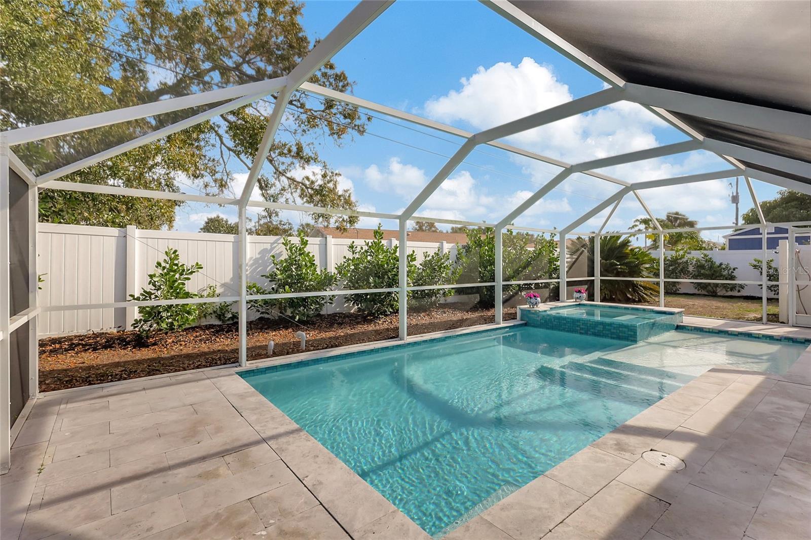 Heated pool and spa