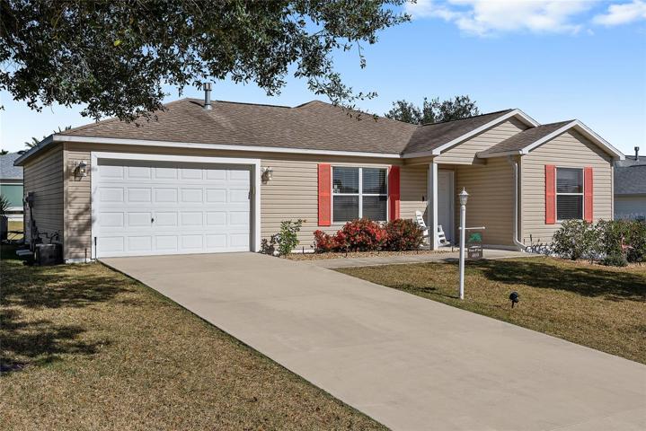 FRONT EXTERIOR shows AUSTIN Ranch home with 2 BRs/ 2 BAs/ 1.5 Car Garage &  1148 sf LA