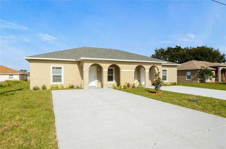 Front of duplex from Side B