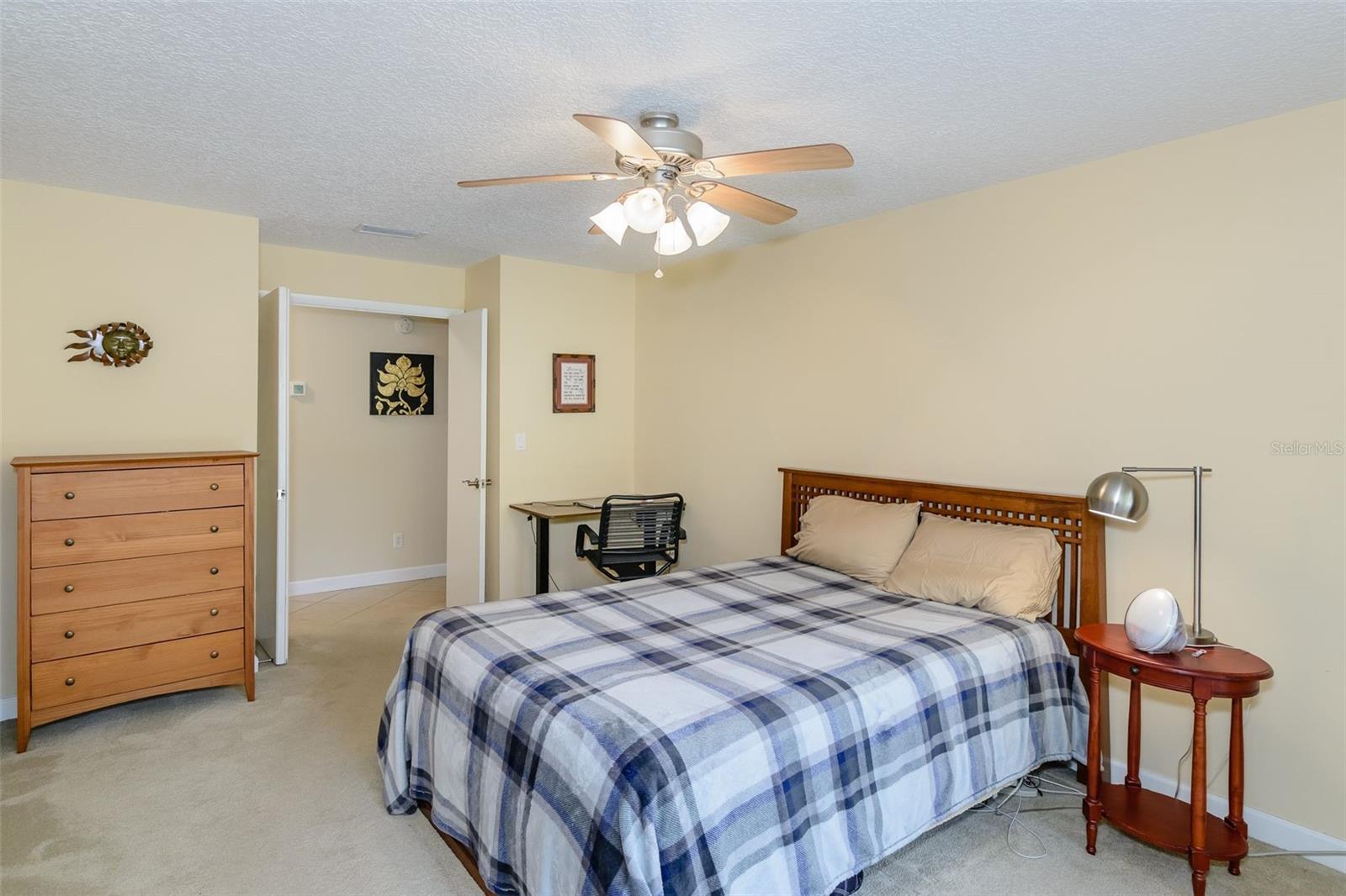 There is plenty of room for a king-sized bed in the primary suite.