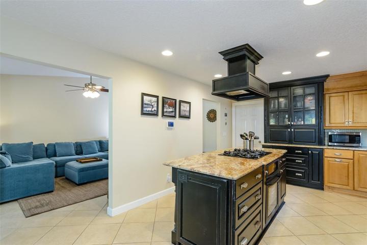 The door to the garage leads into the kitchen.