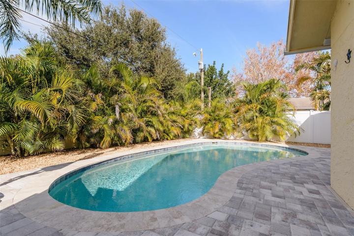 The pool was built in 2019 with a PebbleTec lifetime warranteed finish.
