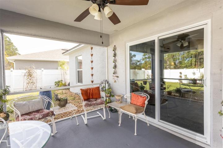 New sliding doors, screened back porch