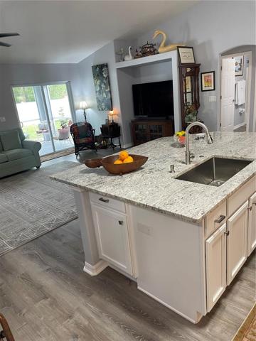 Side cabinet storage at island!