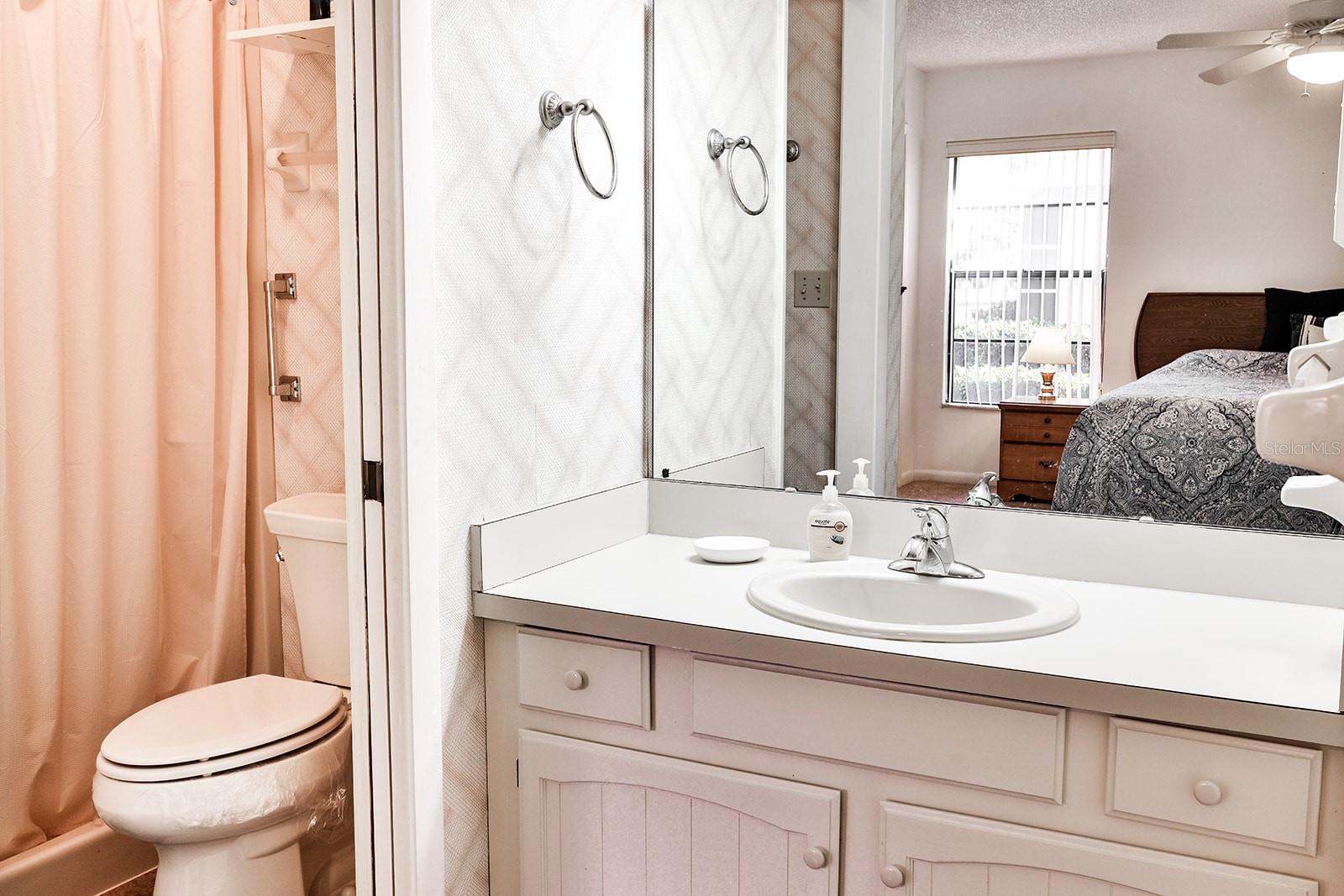 Primary bathroom with walk-in shower
