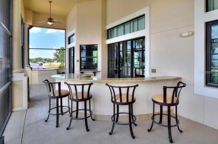 Patio bar at main clubhouse
