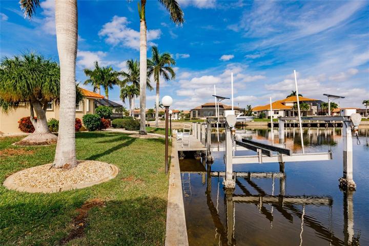 BOAT LIFT AND DOCK