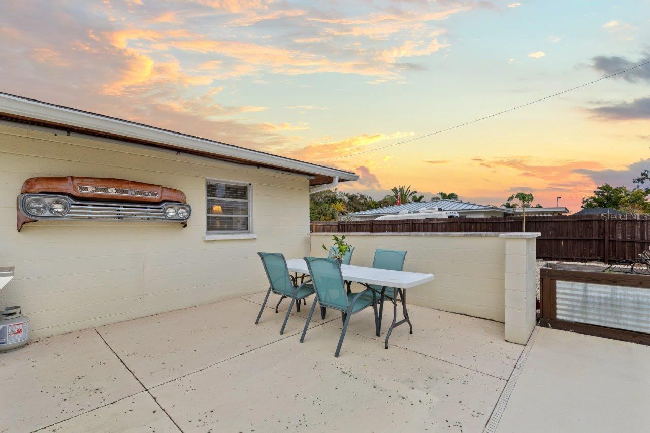 Extended back patio