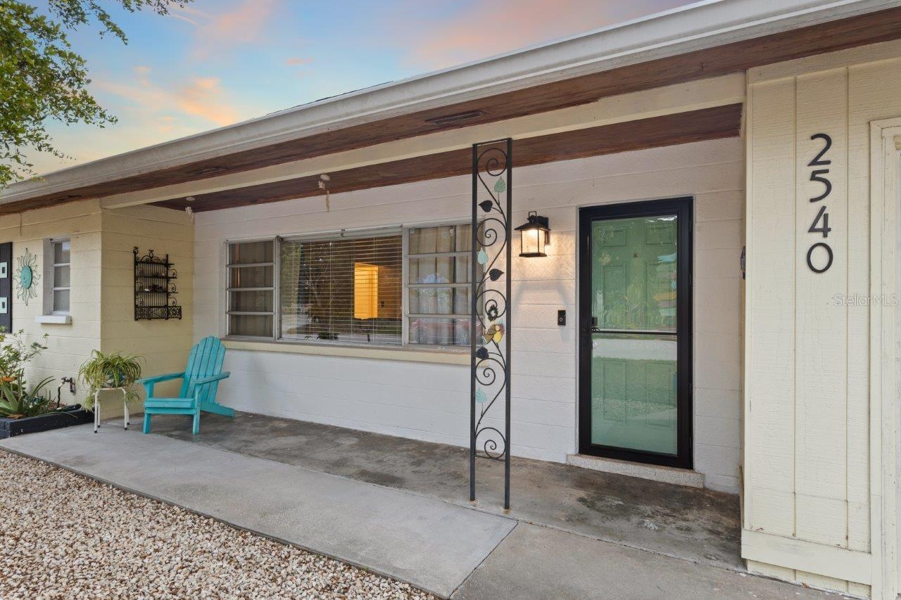 Covered front porch