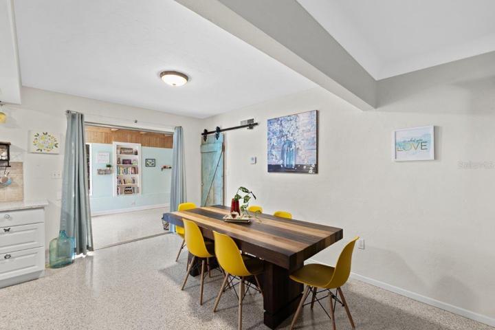 Dining Room located off the living room and kitchen.