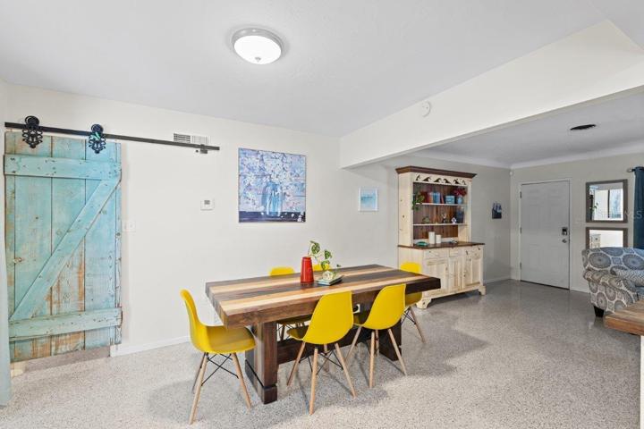 Dining Room located off the living room and kitchen.