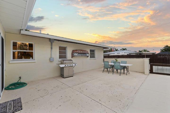 Extended back patio