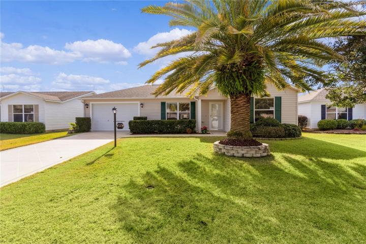 FRONT VIEW, PAINTED DRIVE/WALKWAY