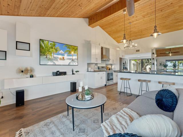 Living Area onto Kitchen