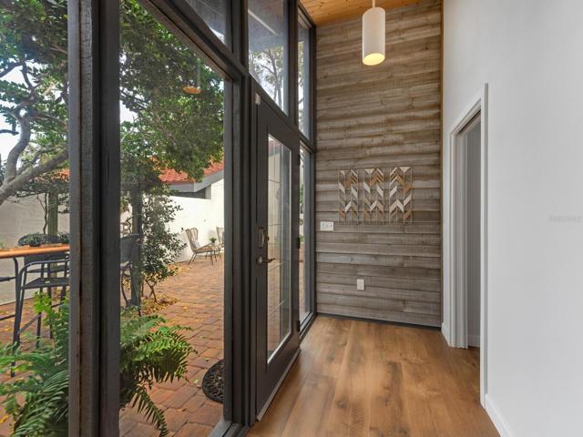 Front Hallway with Courtyard Views