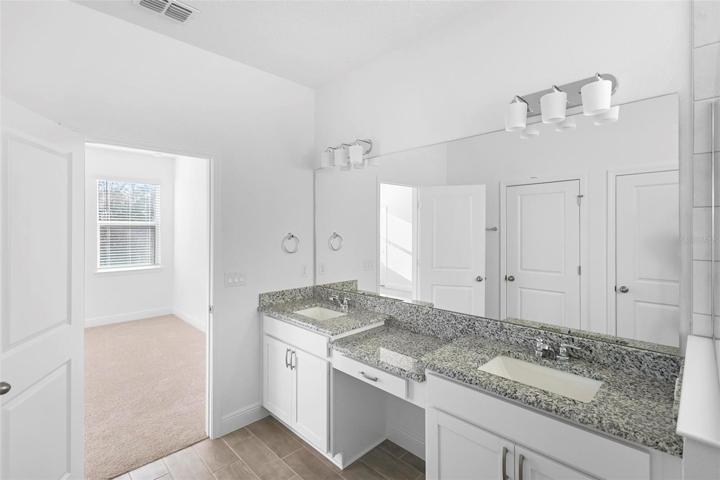 Primary Bathroom with Double Sinks