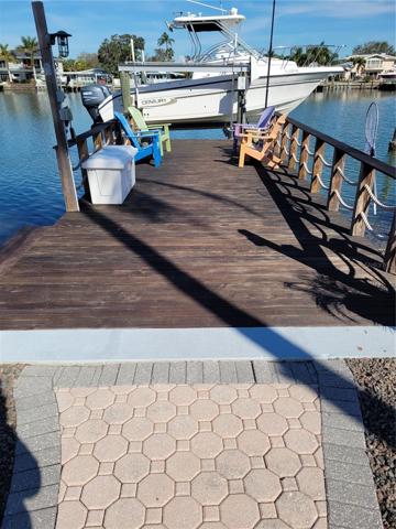 Freshly maintained dock