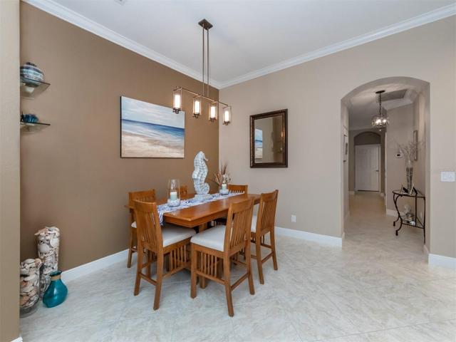 Dining Room Off Kitchen with Upgraded Lighting