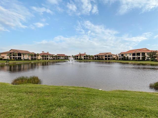 View of Pond and Water Fountain