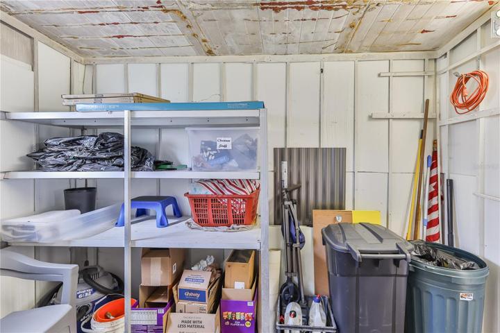 Storage shelves