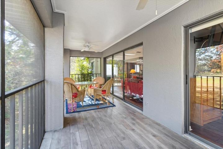 Large 23'x7' Balcony w/ Tiled Floor