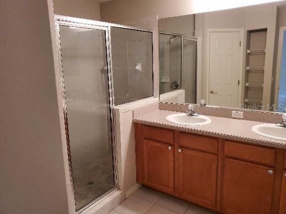 Dual Vanity & Walk in Shower