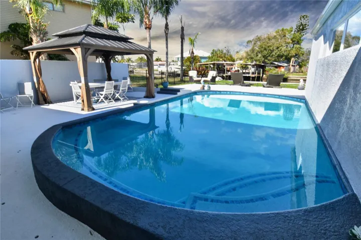 Pool overlooking Water