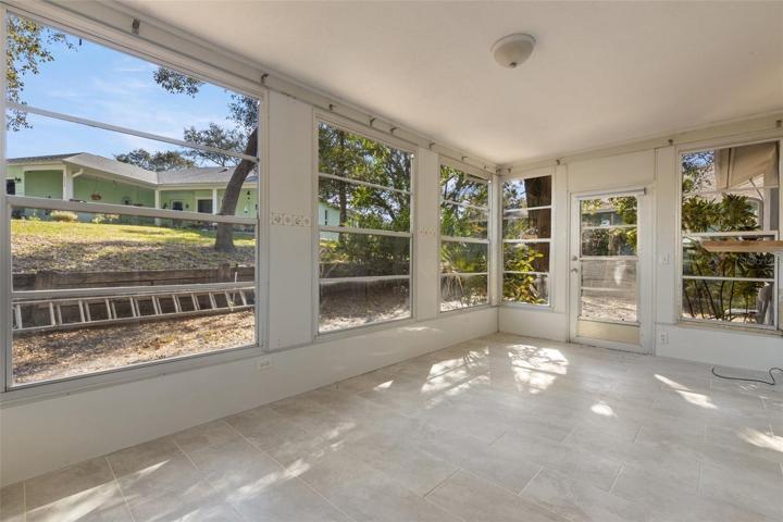 sunroom showing yard