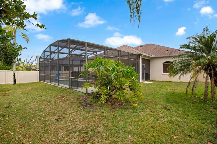 Large backyard