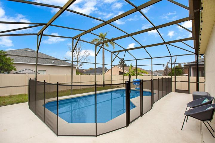 Screened in pool