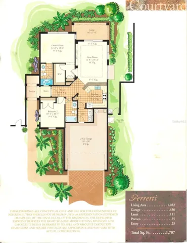 Floor Plan, does not show pool option