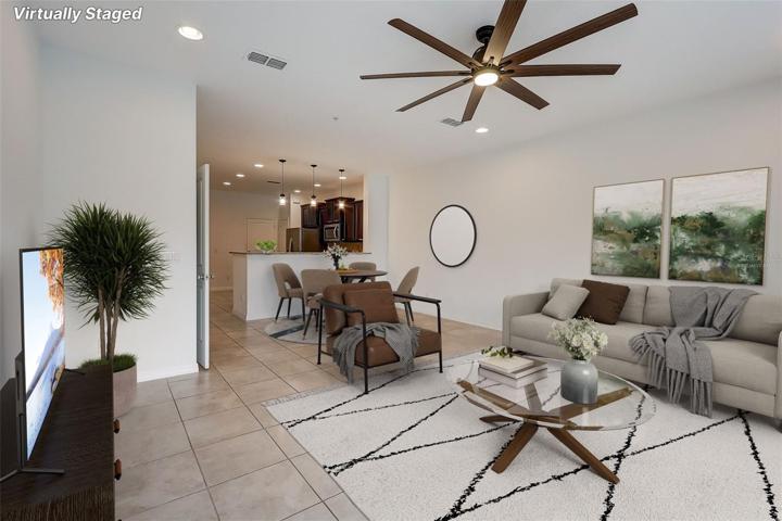 Virtually Staged, Beautiful possibilities for this open floorplan