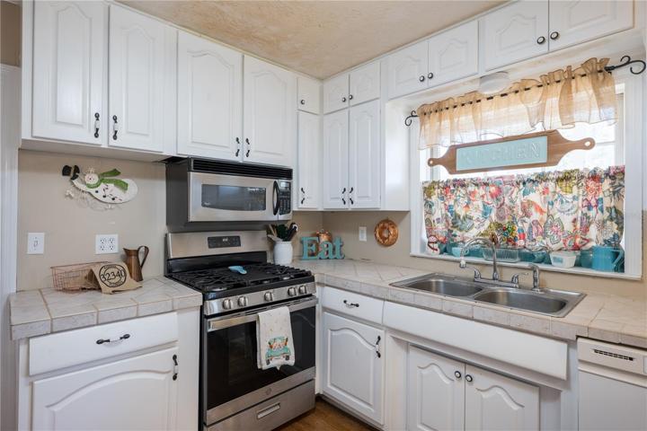 kitchen view of appliances