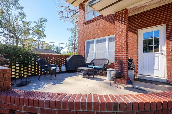 Back porch sitting area