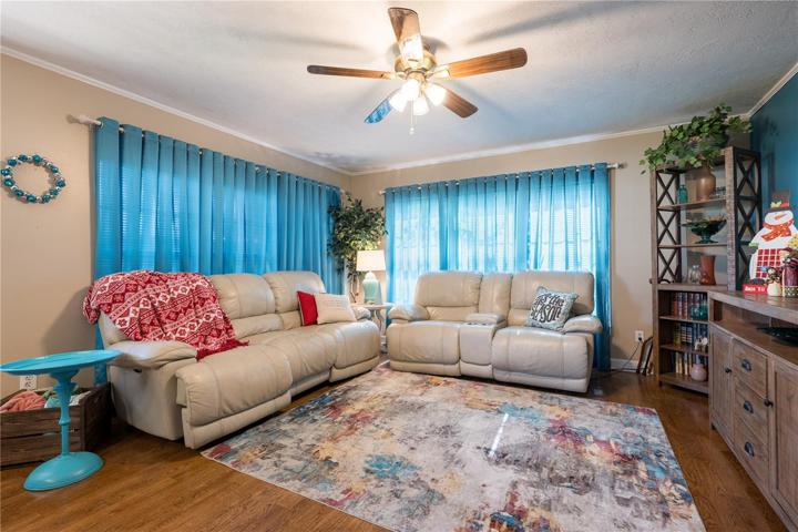 Family room off of the kitchen