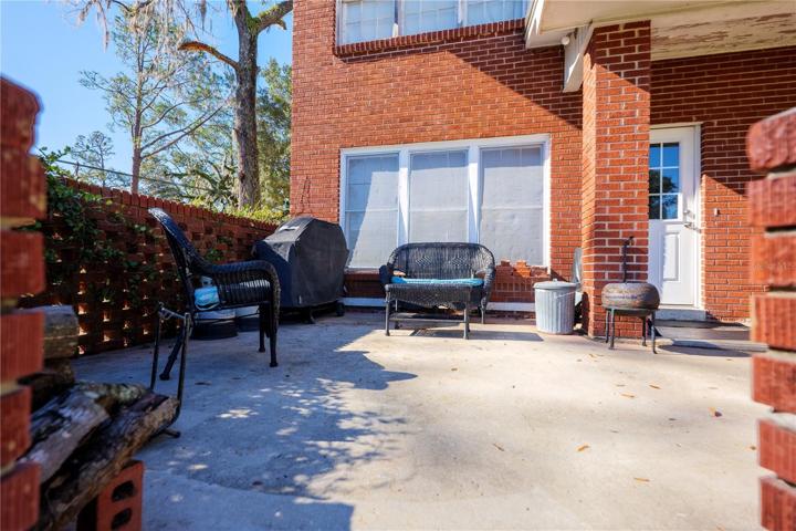 Back porch sitting area